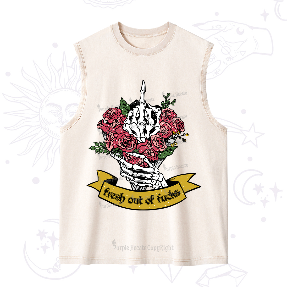 Purplehecate Fresh Out Of Fucks Washed Tank