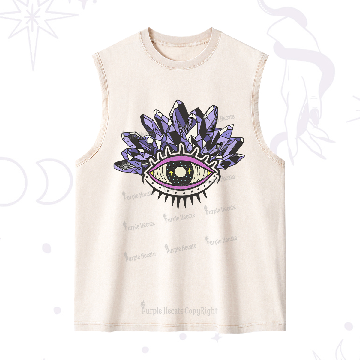 Purplehecate Crystal Eye Washed Tank