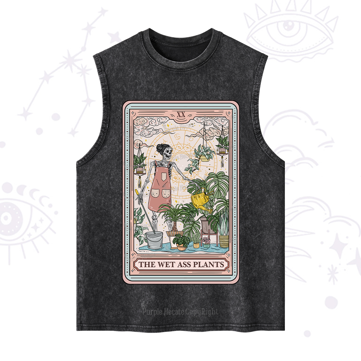 Purplehecate The Wet Ass Plants Tarot Washed Tank