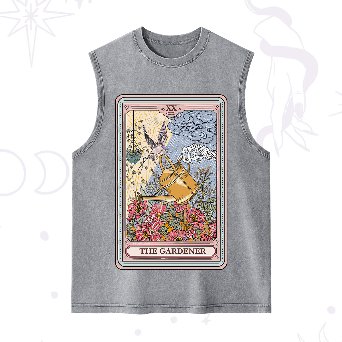 Purplehecate The Gardener Tarot Washed Tank
