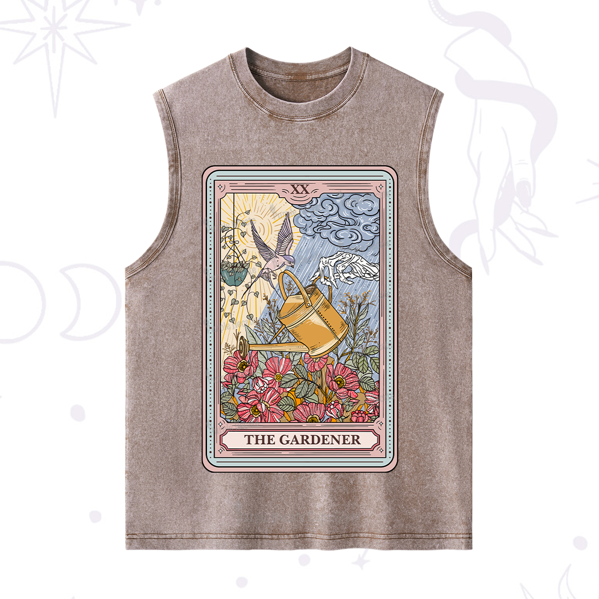 Purplehecate The Gardener Tarot Washed Tank