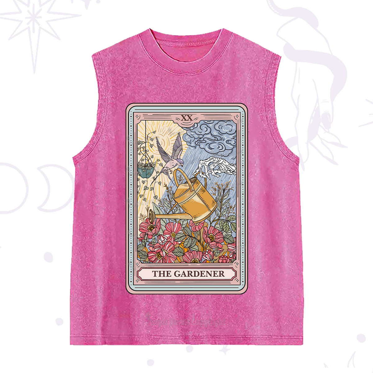 Purplehecate The Gardener Tarot Washed Tank