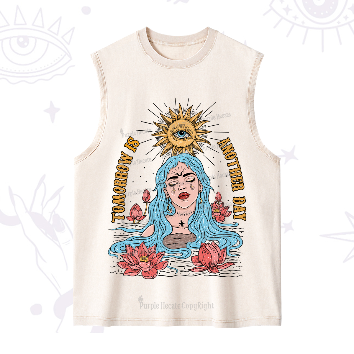 Purplehecate Tomorrow Is Another Day Washed Tank