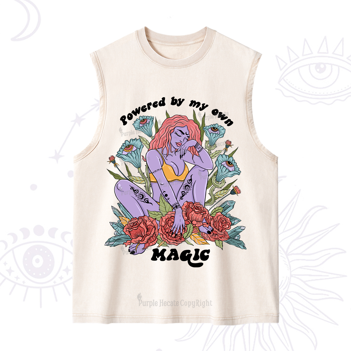 Purplehecate Powered By My Own Magic Washed Tank