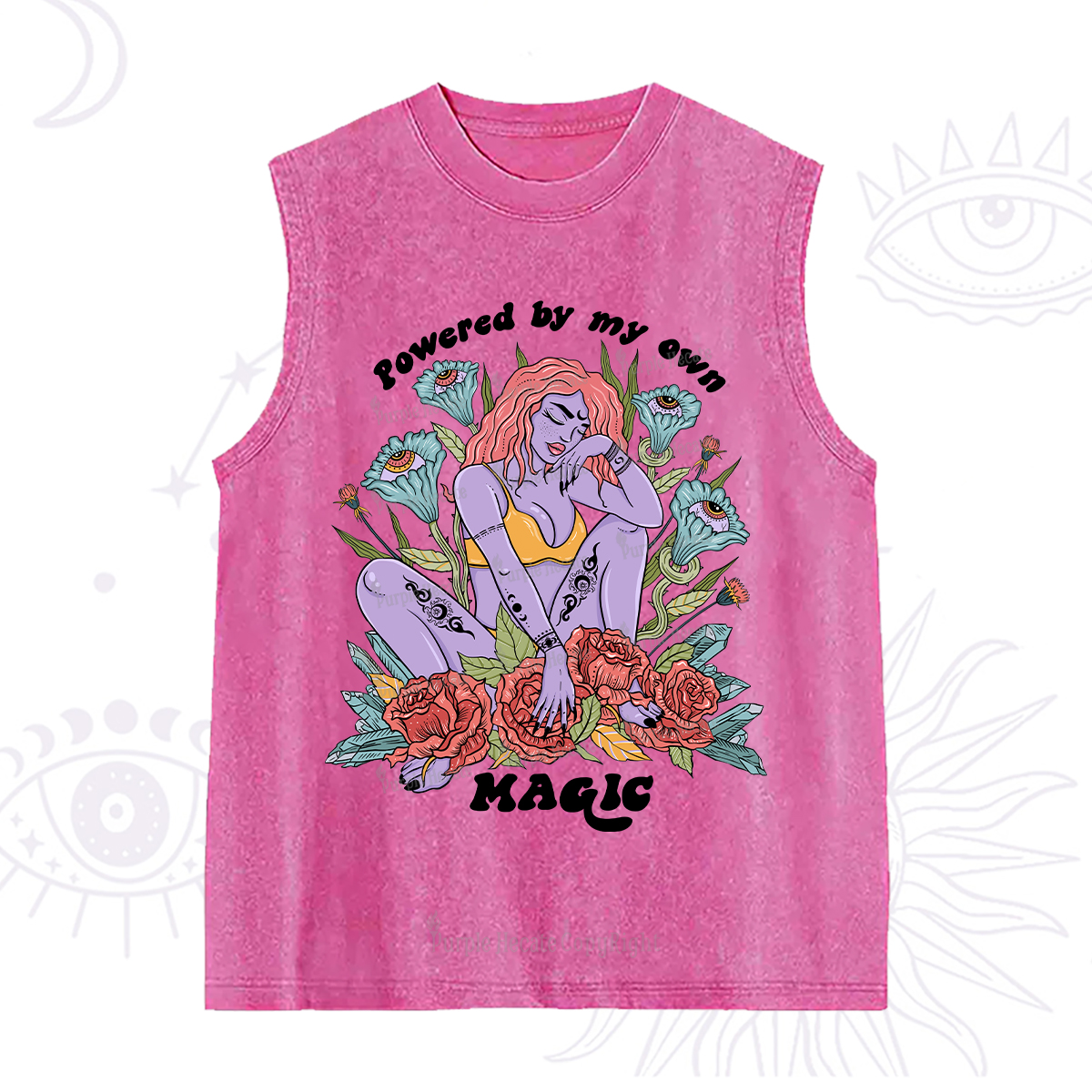 Purplehecate Powered By My Own Magic Washed Tank