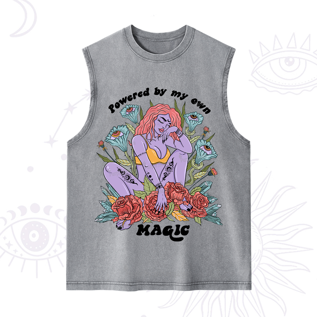 Purplehecate Powered By My Own Magic Washed Tank
