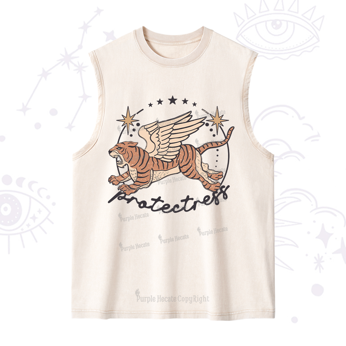 Purplehecate Protectress Washed Tank