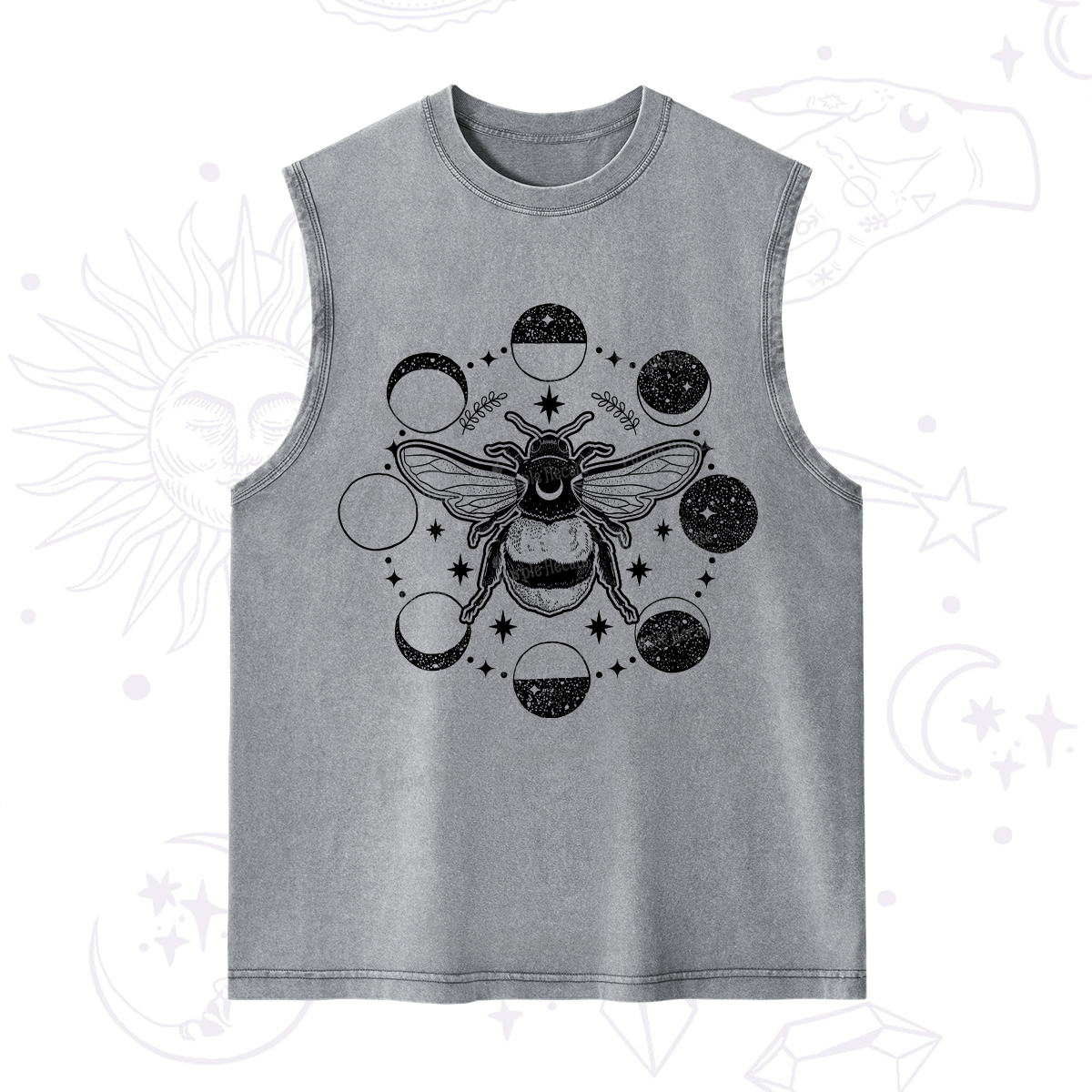 Purplehecate Moon Bee Washed Tank