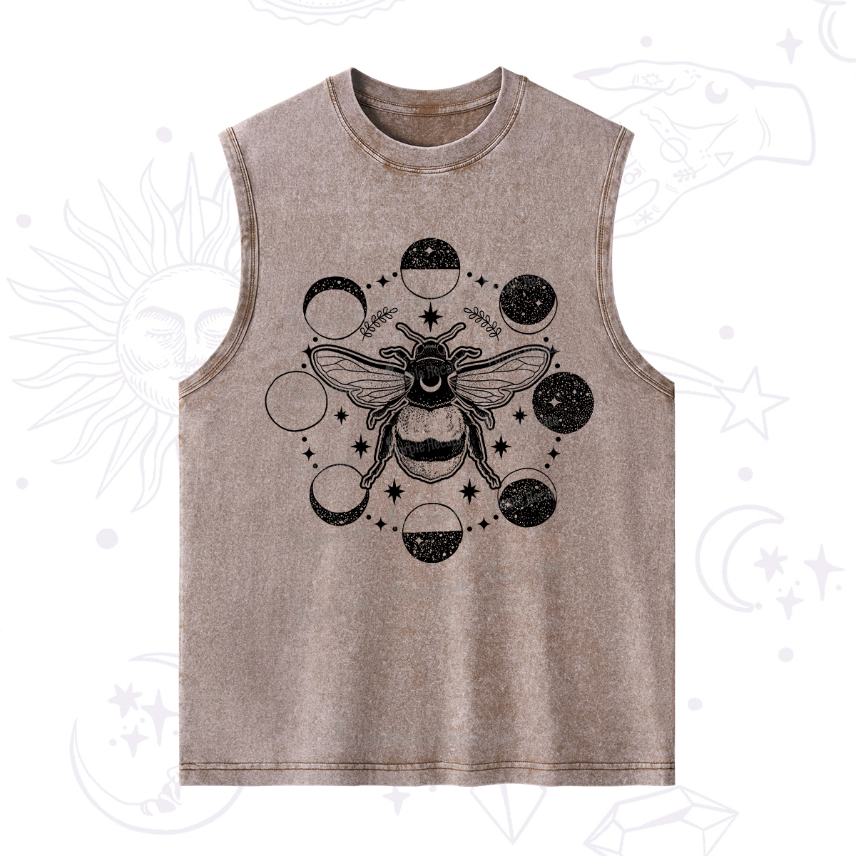 Purplehecate Moon Bee Washed Tank