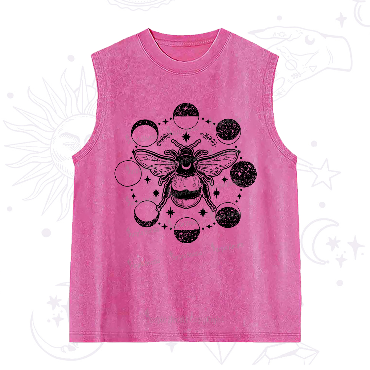 Purplehecate Moon Bee Washed Tank