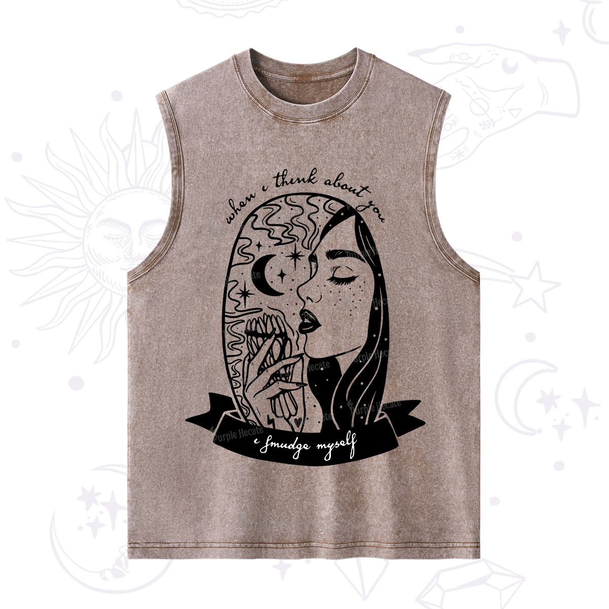 Purplehecate When I Think About You I Smudge Myself Washed Tank