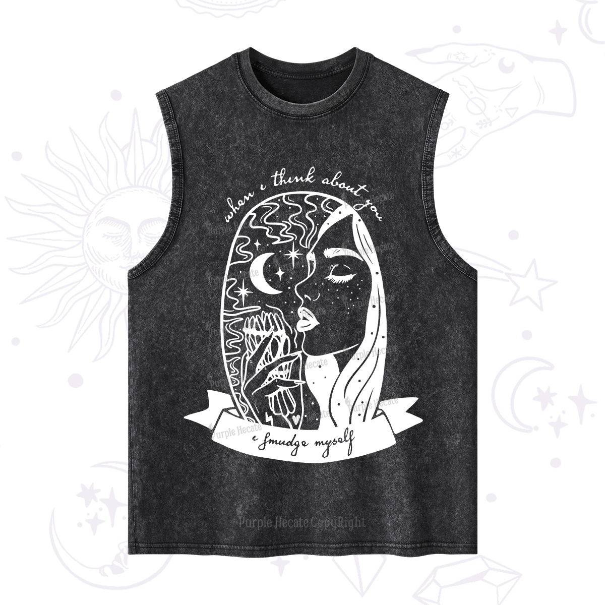 Purplehecate When I Think About You I Smudge Myself Washed Tank