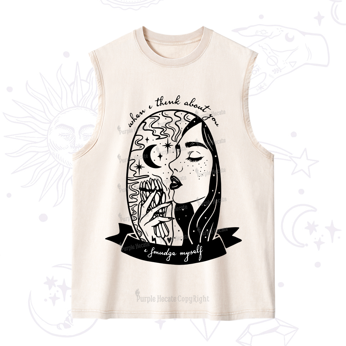 Purplehecate When I Think About You I Smudge Myself Washed Tank
