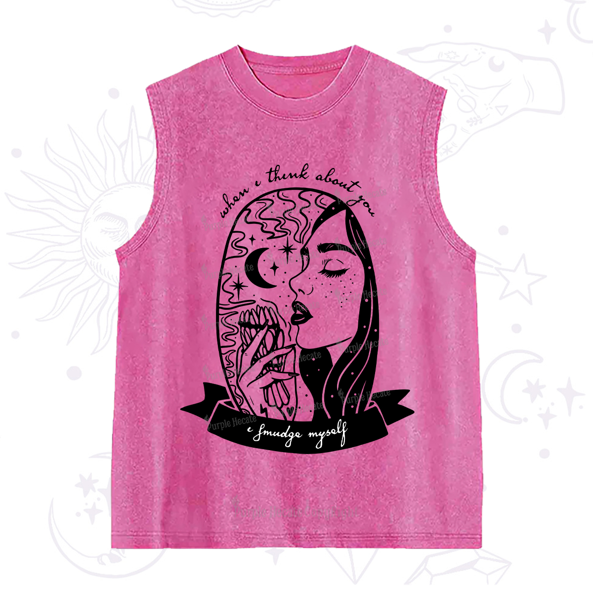 Purplehecate When I Think About You I Smudge Myself Washed Tank