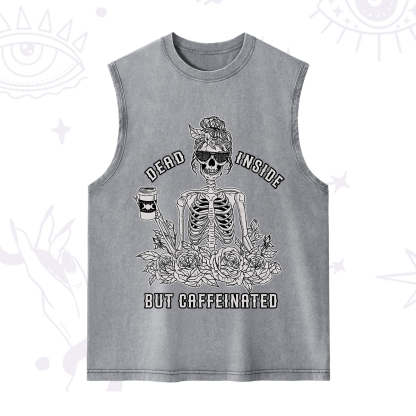 Purplehecate Dead Inside But Caffeinated Washed Tank