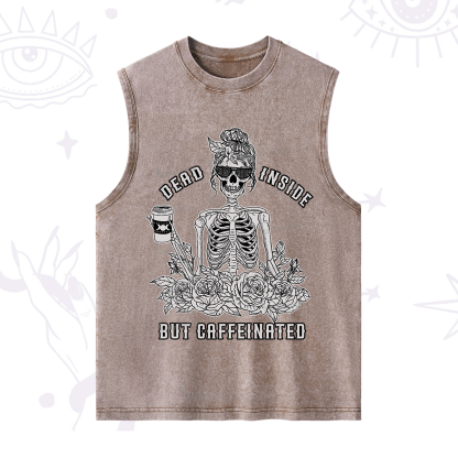 Purplehecate Dead Inside But Caffeinated Washed Tank