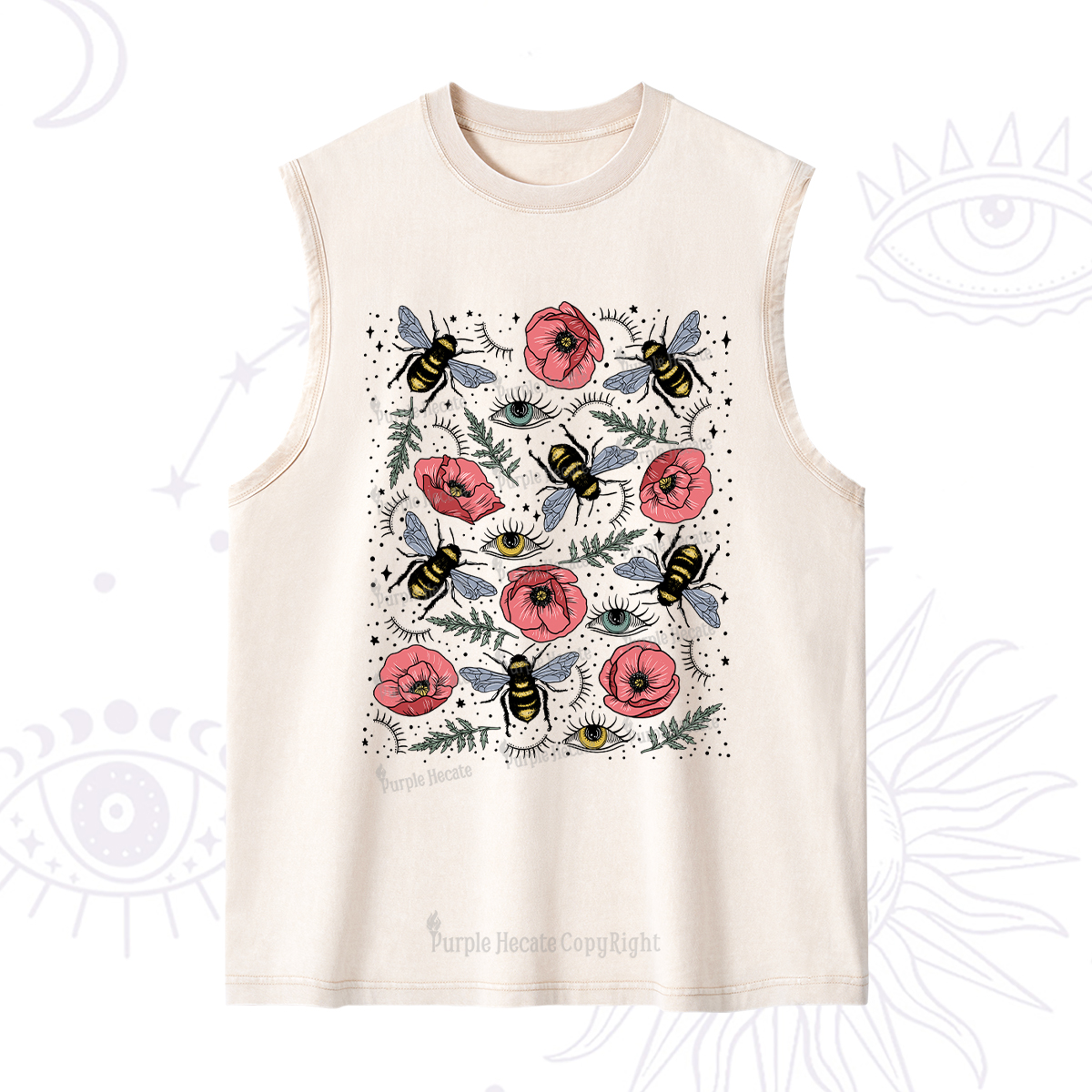 Purplehecate The Bee's Knees Washed Tank