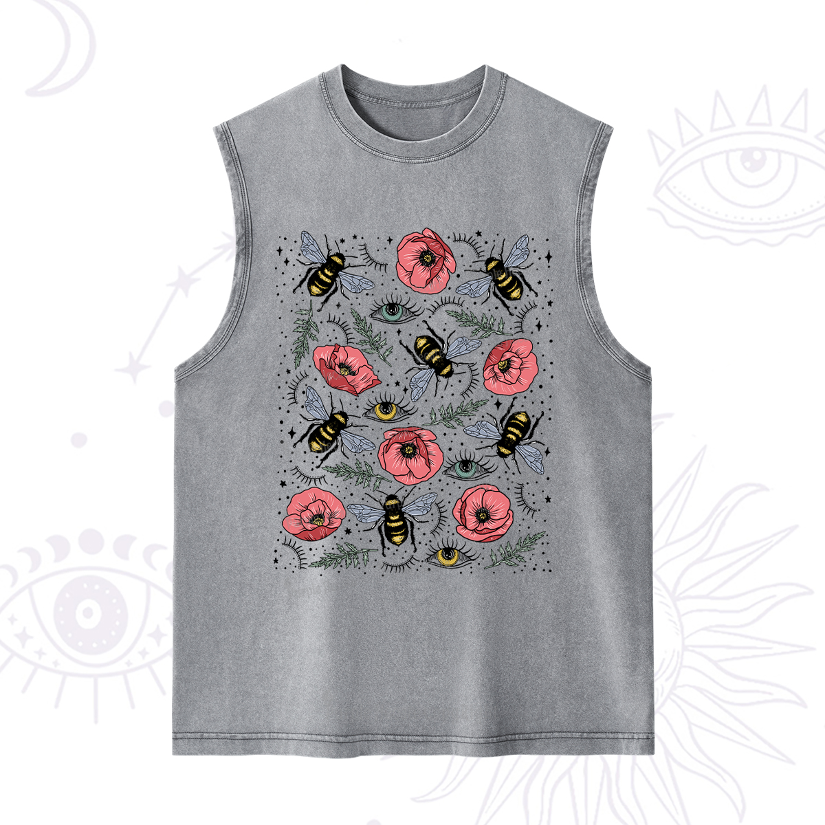 Purplehecate The Bee's Knees Washed Tank
