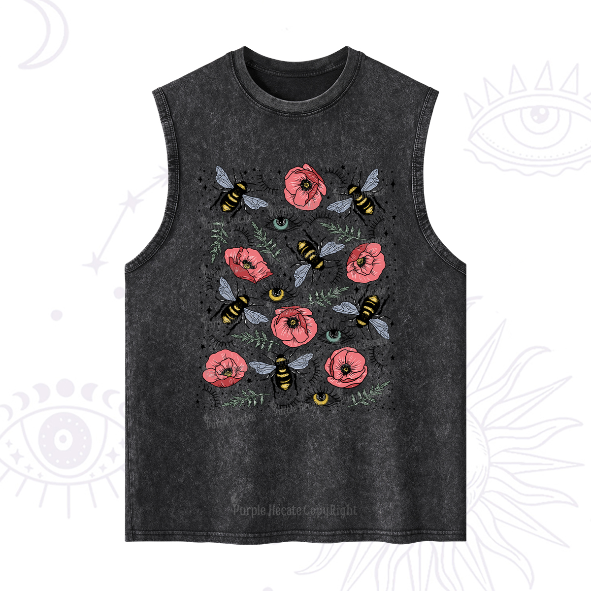Purplehecate The Bee's Knees Washed Tank
