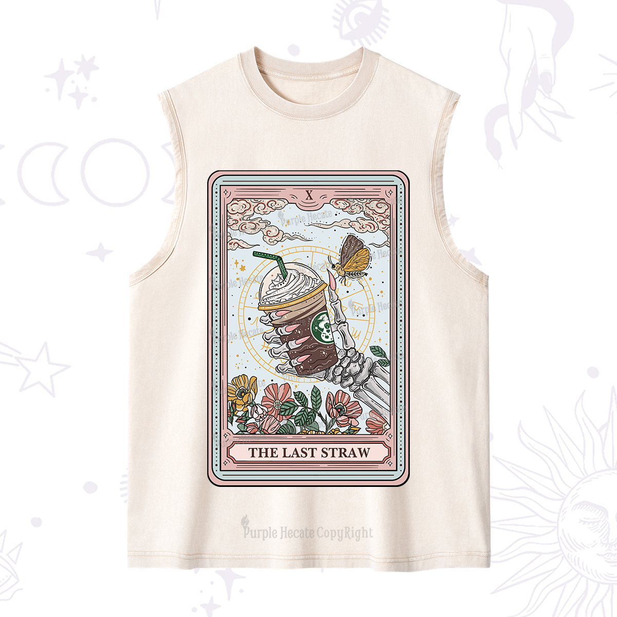 Purplehecate The Last Straw Tarot Washed Tank