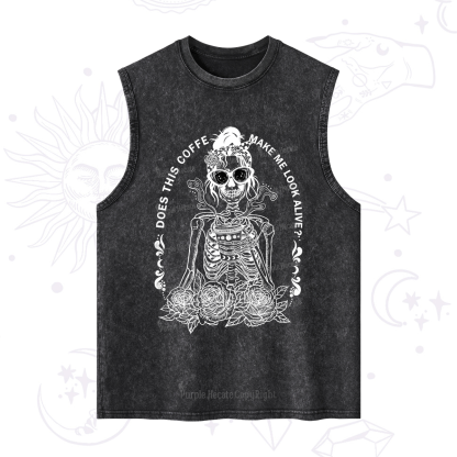 Purplehecate Does This Coffee Make Me Look Alive Washed Tank