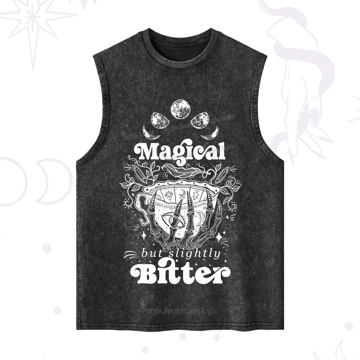 Purplehecate Magical But Slightly Bitter Washed Tank