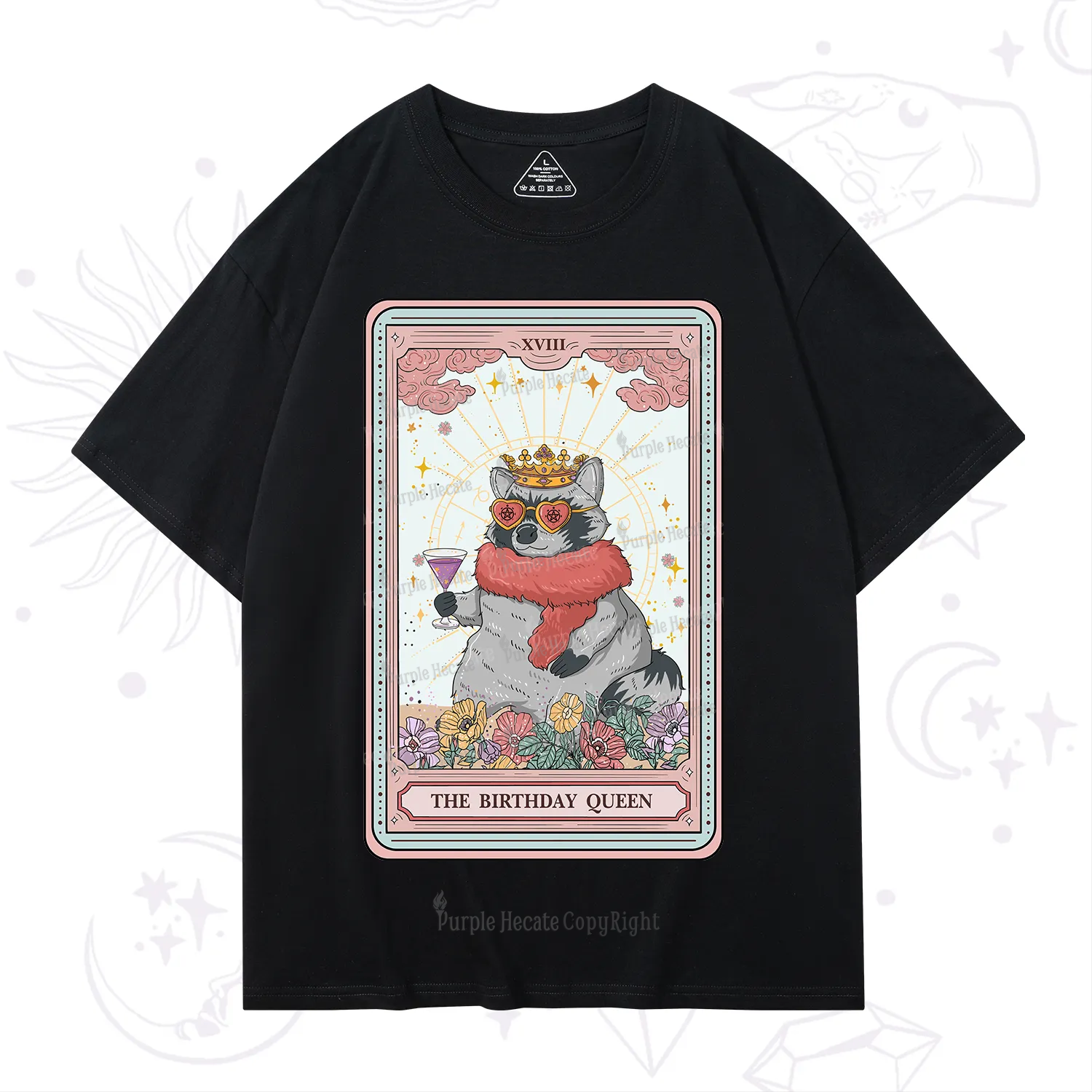 Purplehecate The Birthday Queen Tarot T-Shirt
