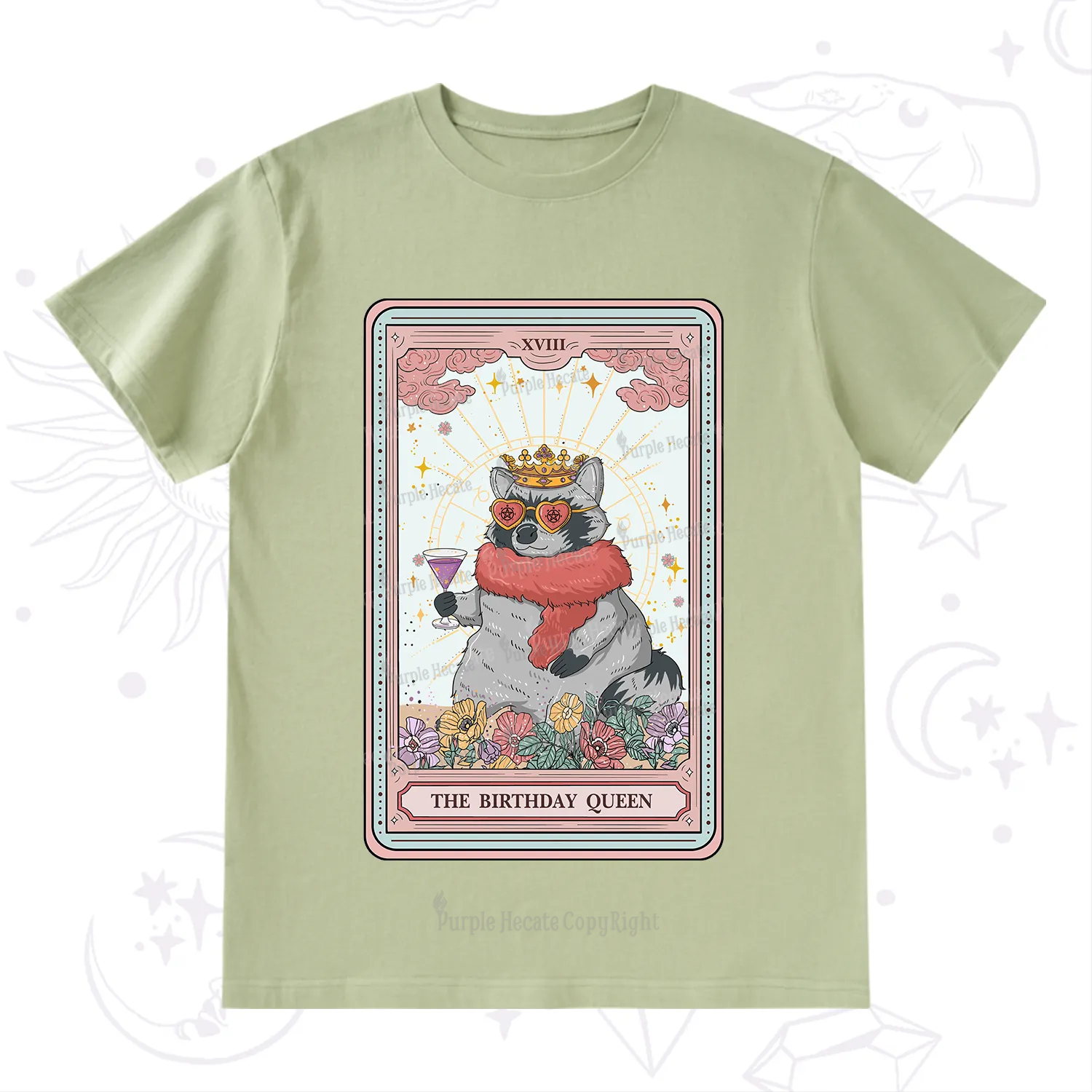 Purplehecate The Birthday Queen Tarot T-Shirt