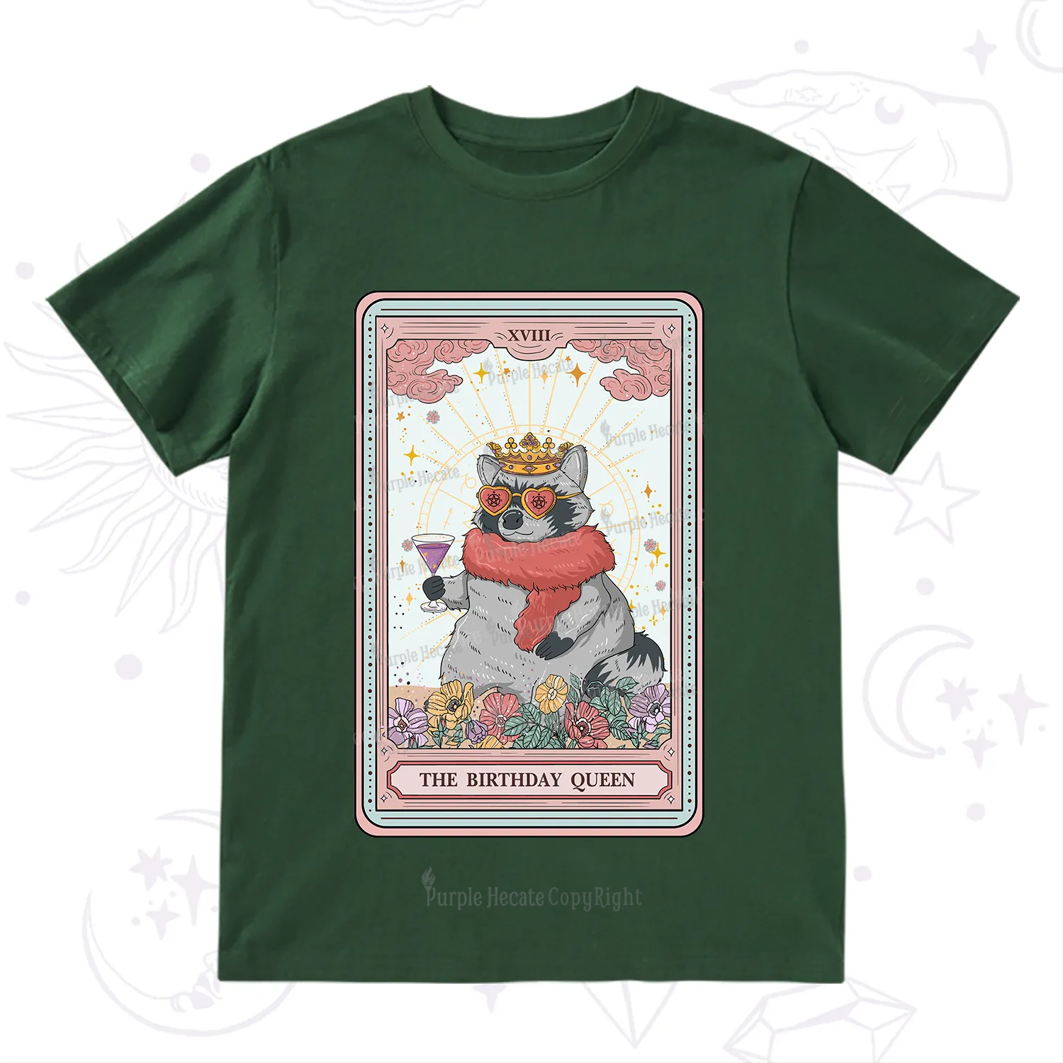Purplehecate The Birthday Queen Tarot T-Shirt