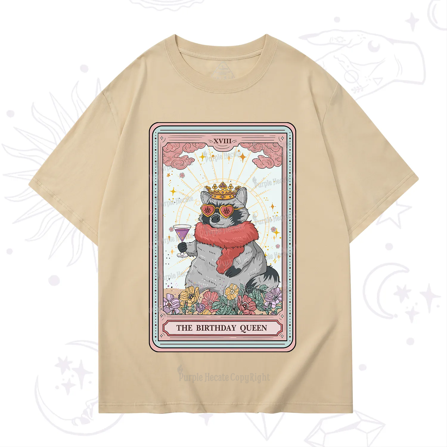 Purplehecate The Birthday Queen Tarot T-Shirt