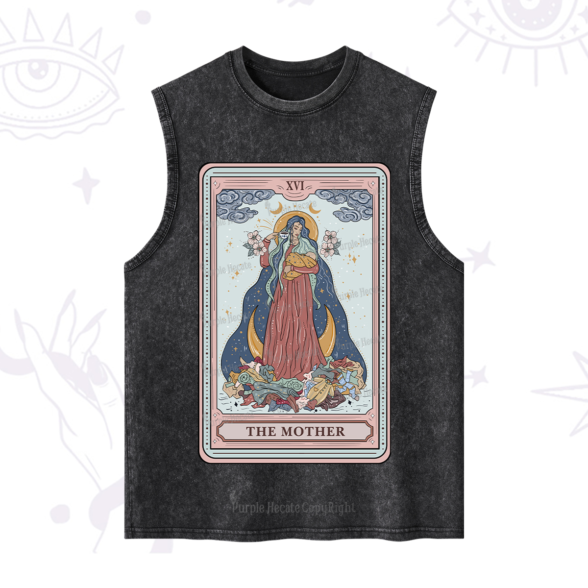Purplehecate The Mother Tarot Washed Tank