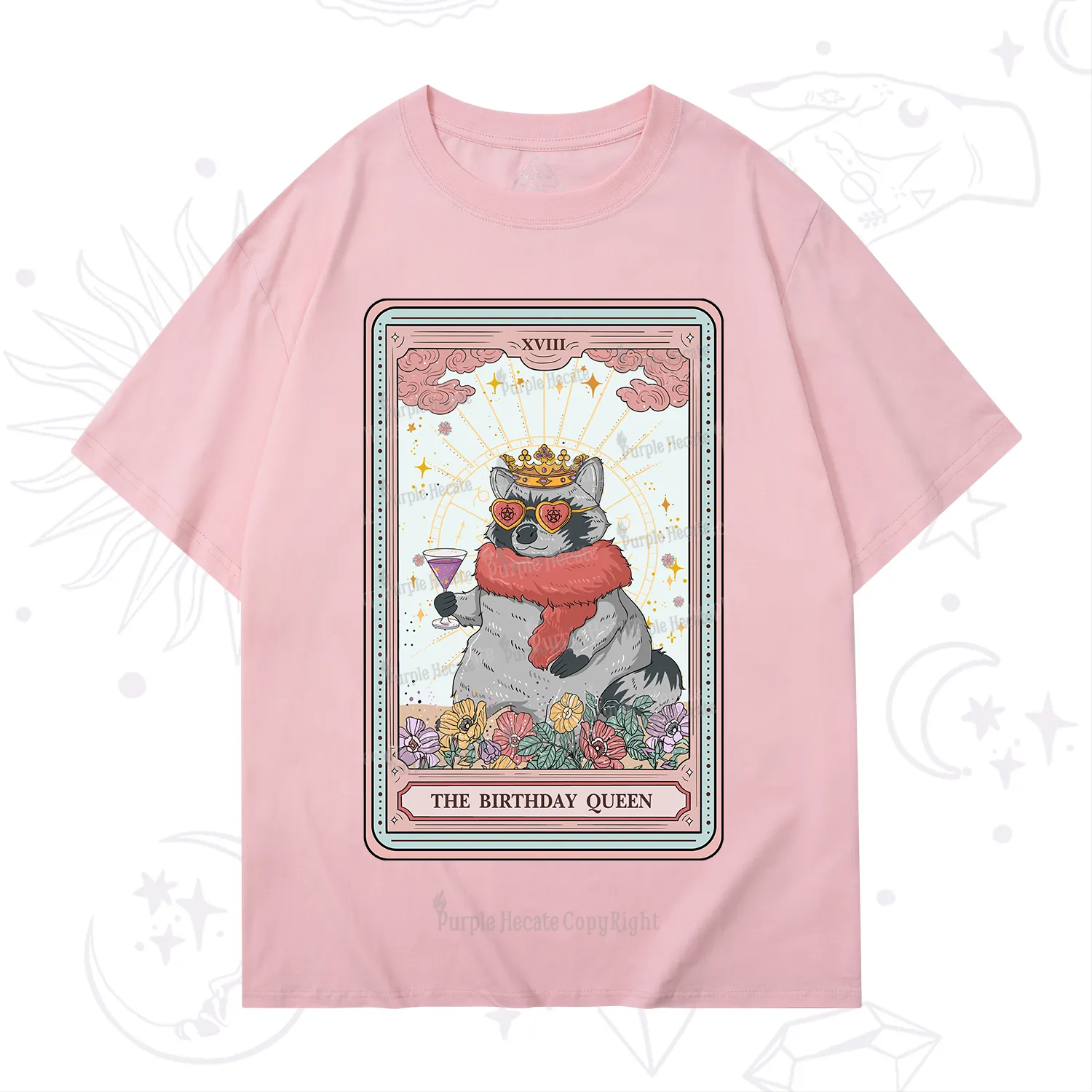 Purplehecate The Birthday Queen Tarot T-Shirt