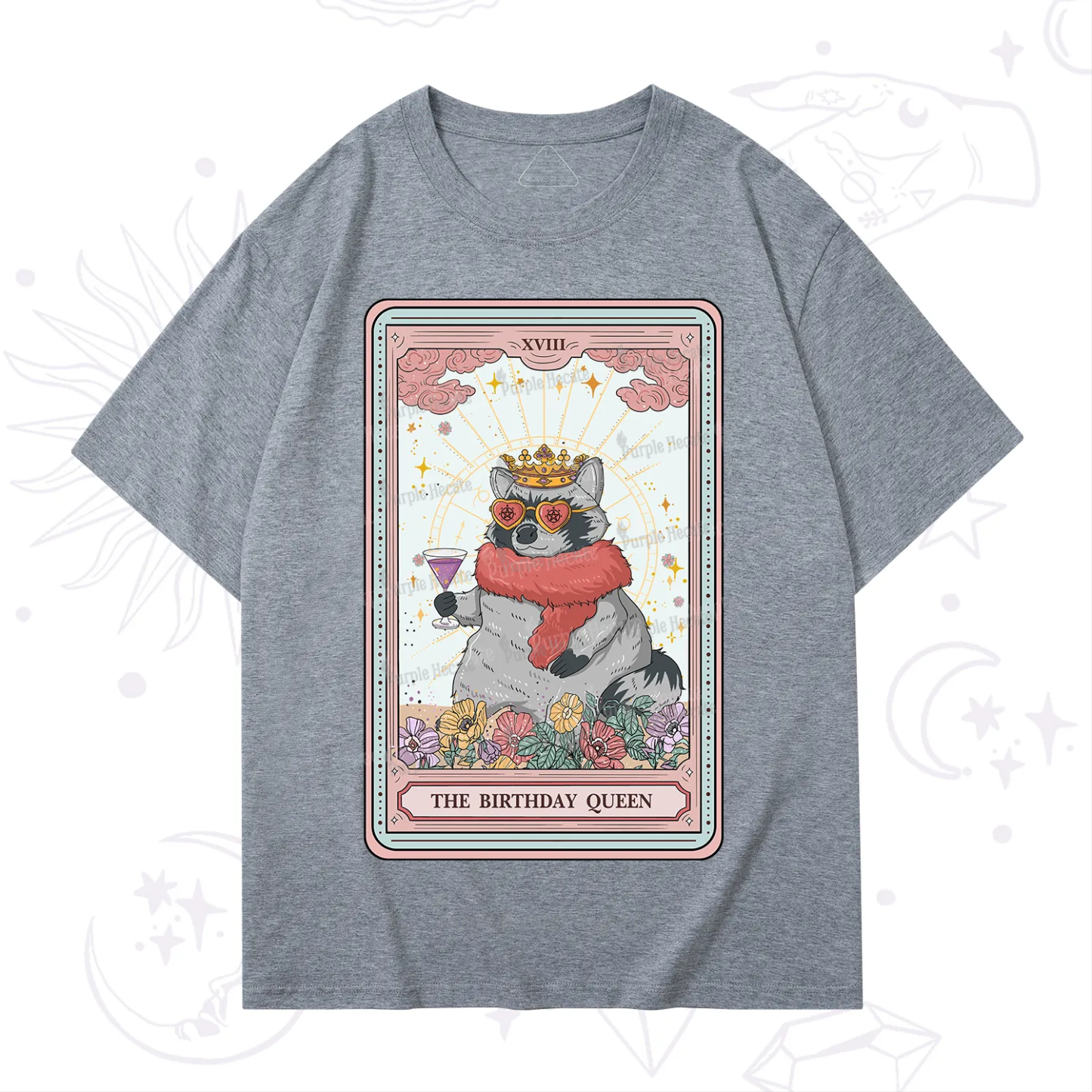 Purplehecate The Birthday Queen Tarot T-Shirt