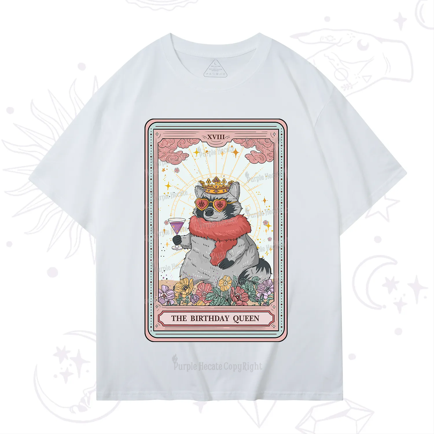 Purplehecate The Birthday Queen Tarot T-Shirt