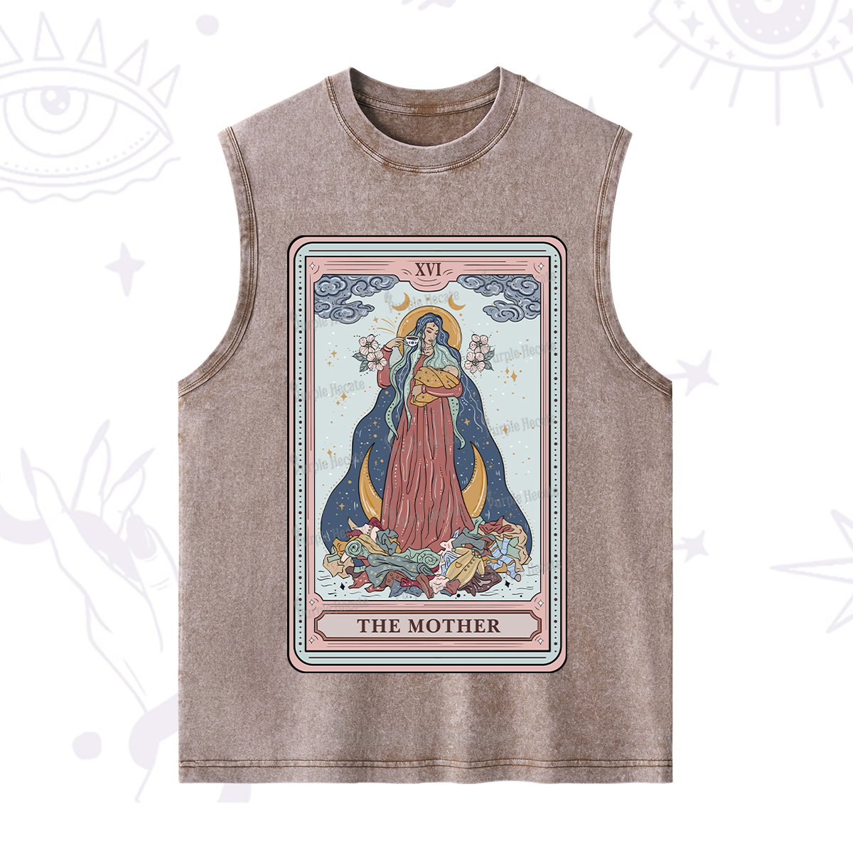 Purplehecate The Mother Tarot Washed Tank