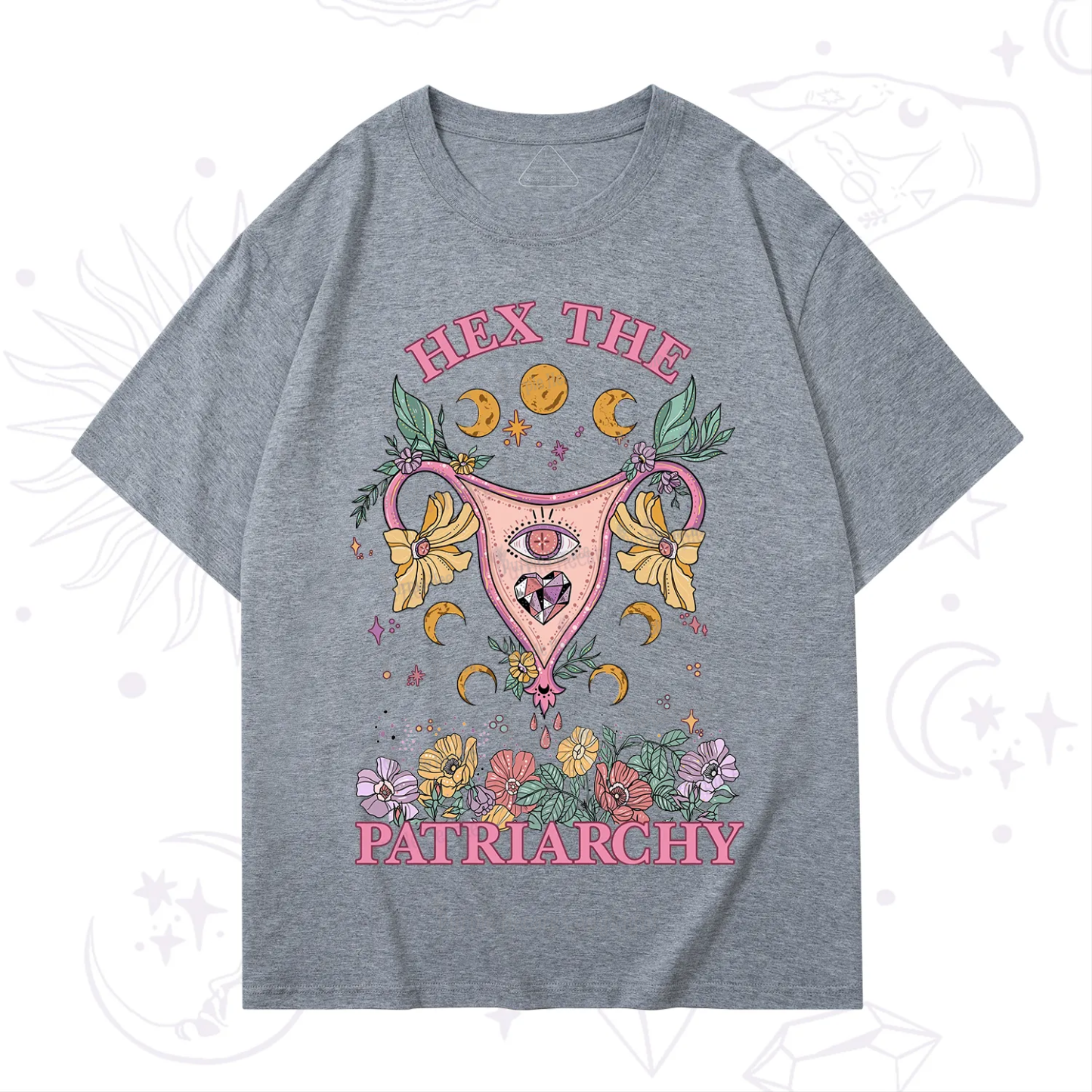 Purplehecate Hex the Patriarchy Feminist Power T-Shirt