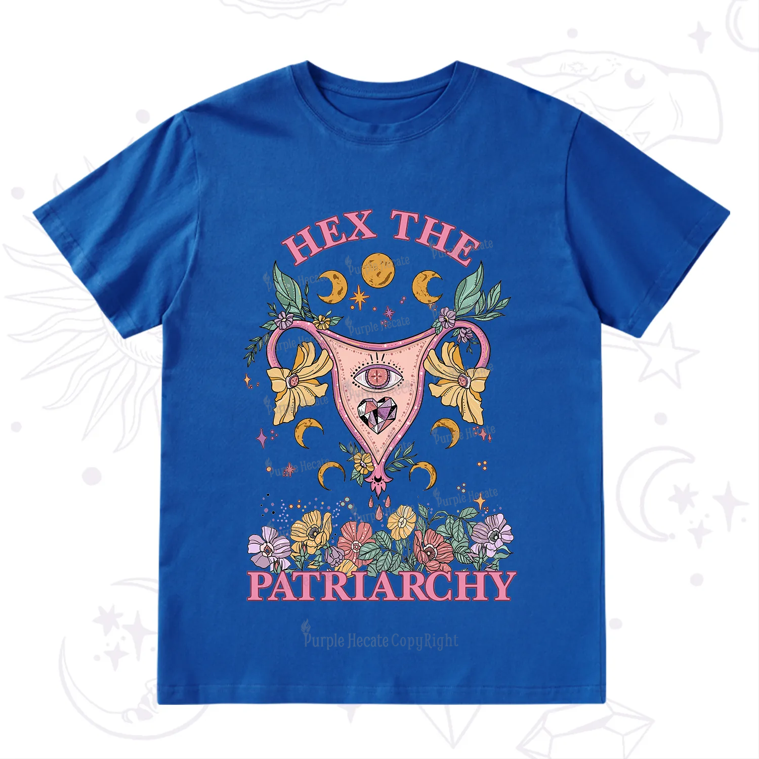 Purplehecate Hex the Patriarchy Feminist Power T-Shirt