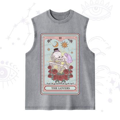 Purplehecate The Lovers Tarot Washed Tank