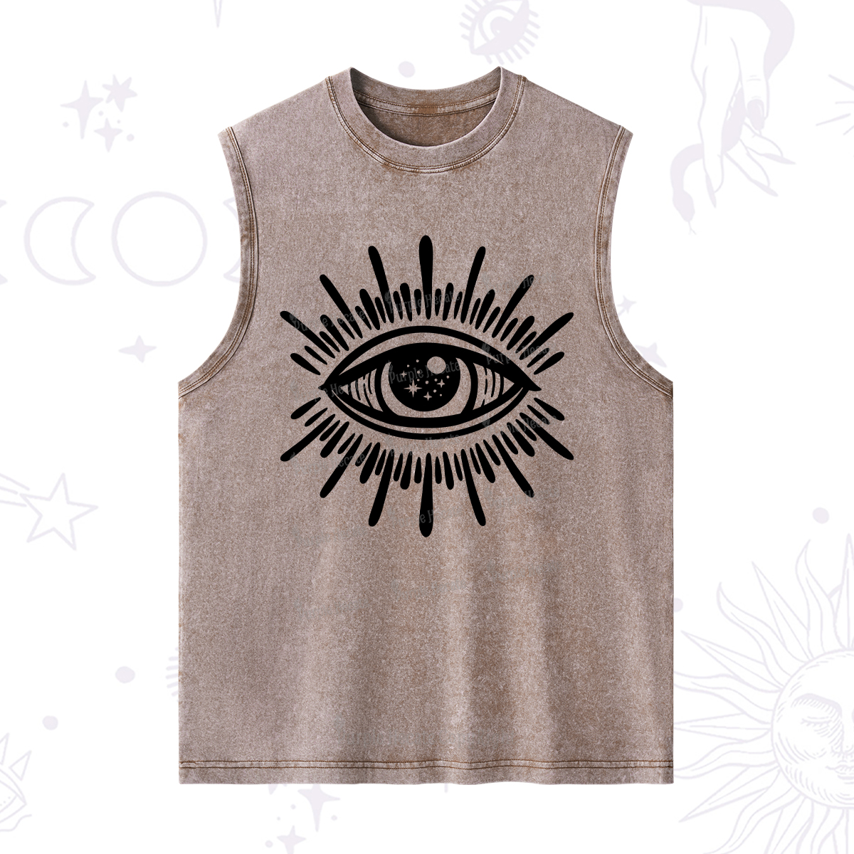 Purplehecate Evil Eye Washed Tank