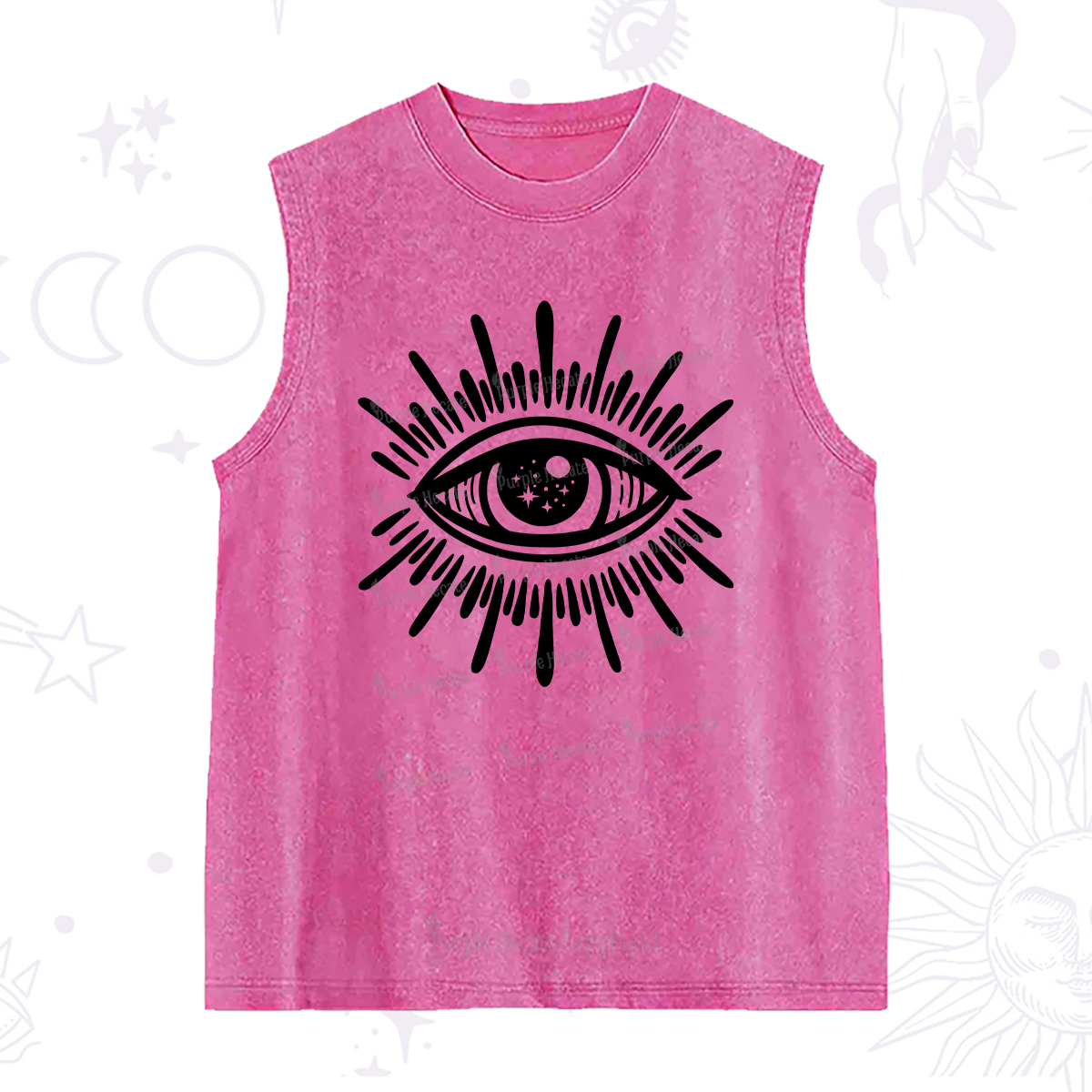 Purplehecate Evil Eye Washed Tank