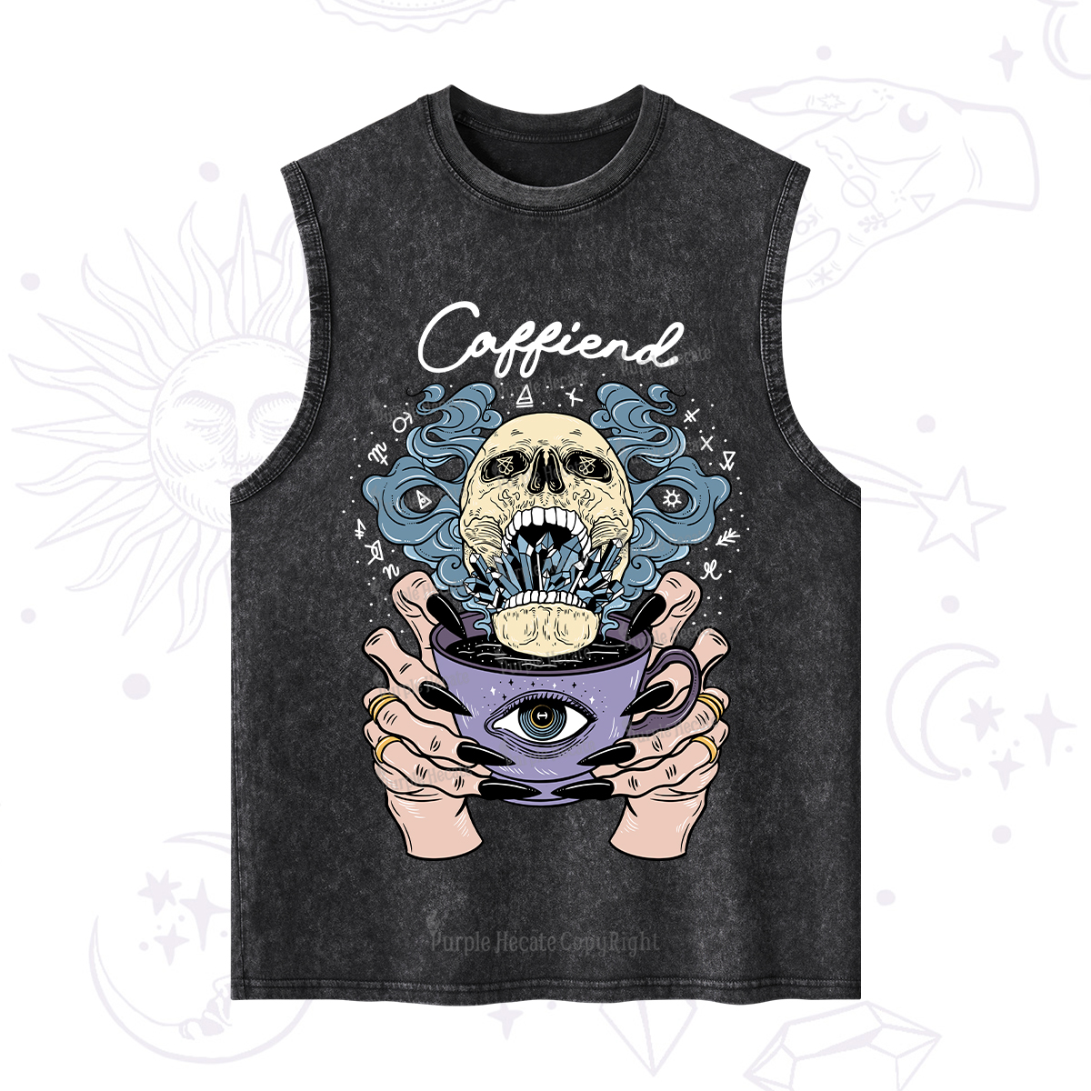 Purplehecate Caffiend Washed Tank