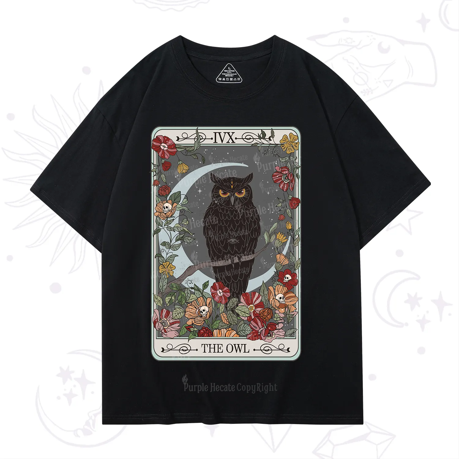 Purplehecate The Owl Tarot T-Shirt