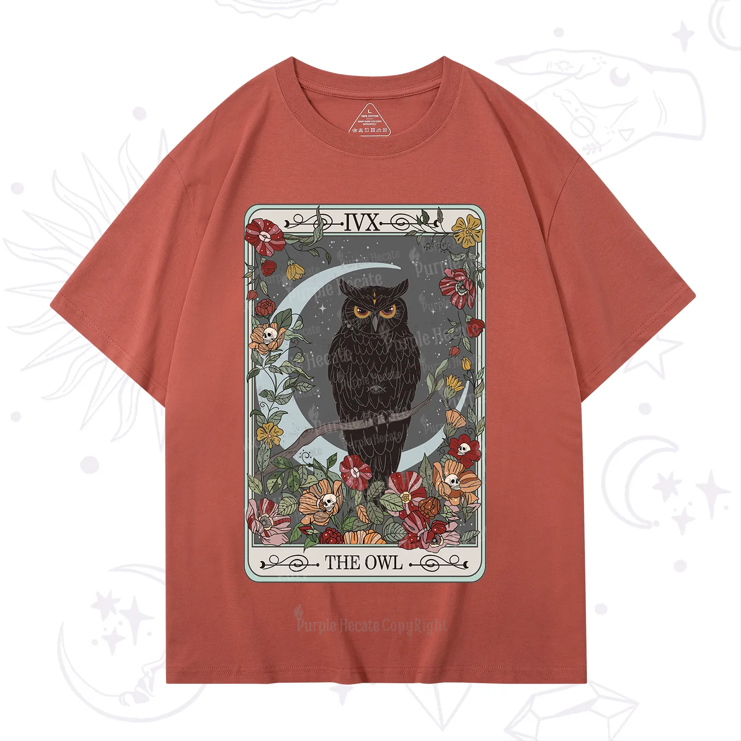 Purplehecate The Owl Tarot T-Shirt