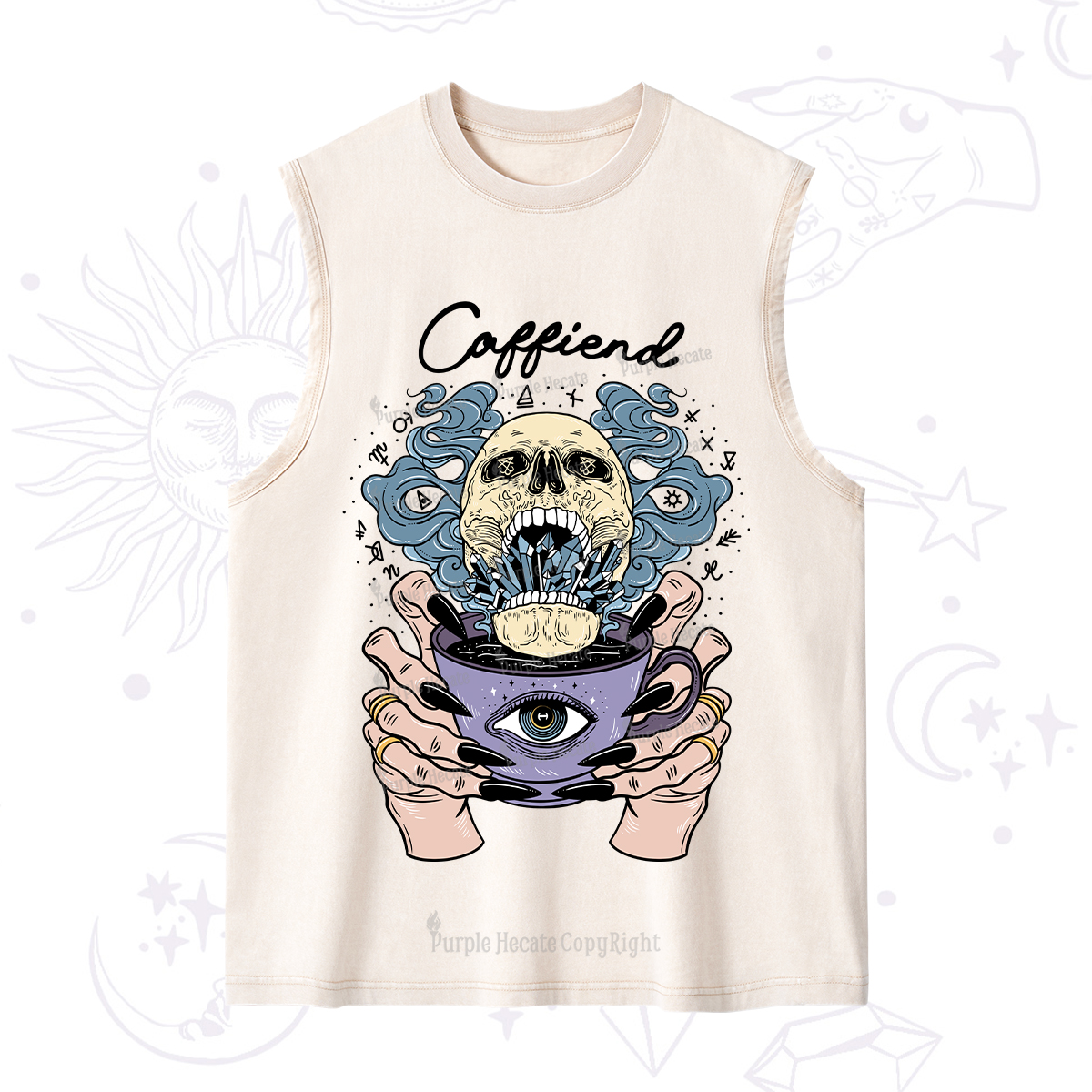 Purplehecate Caffiend Washed Tank