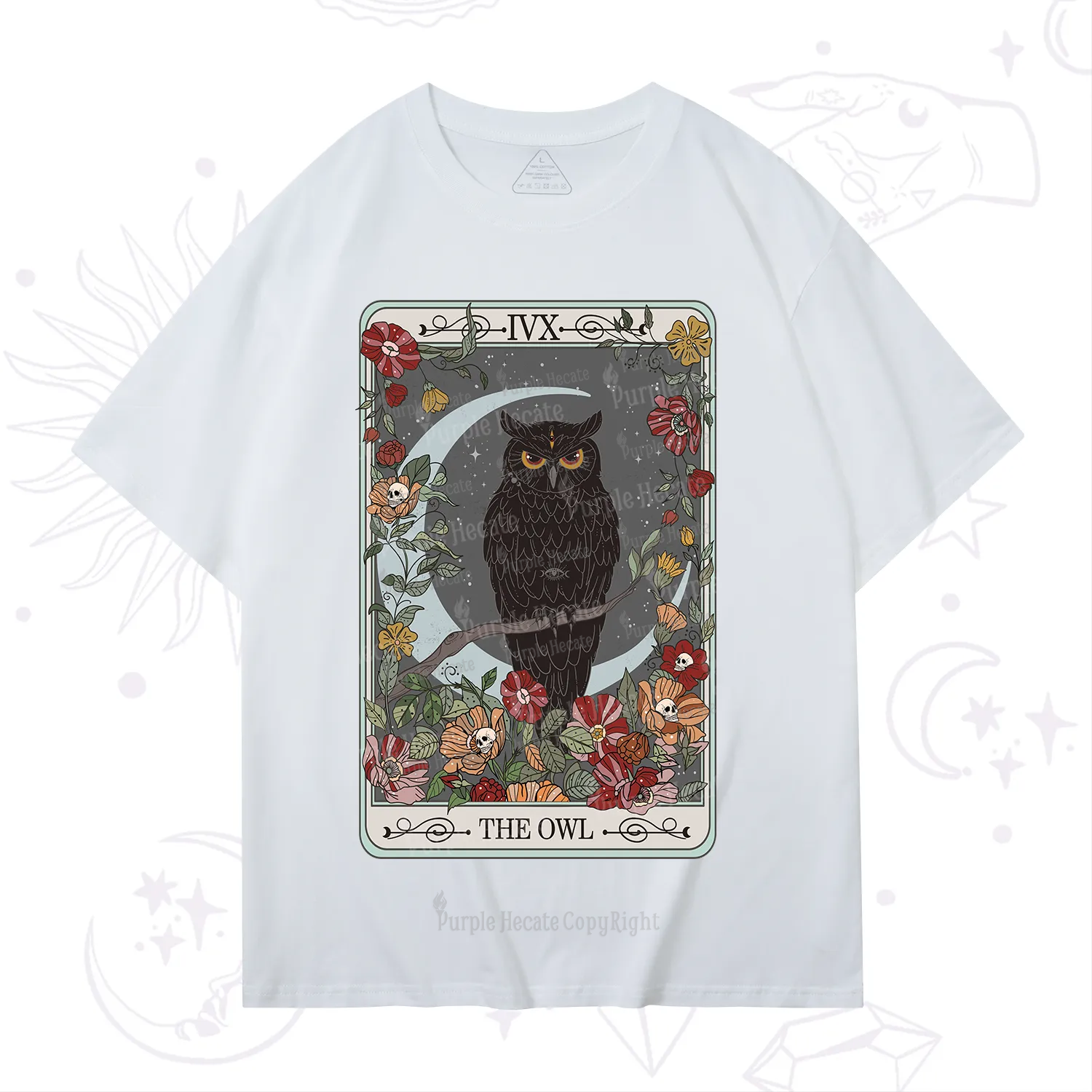 Purplehecate The Owl Tarot T-Shirt