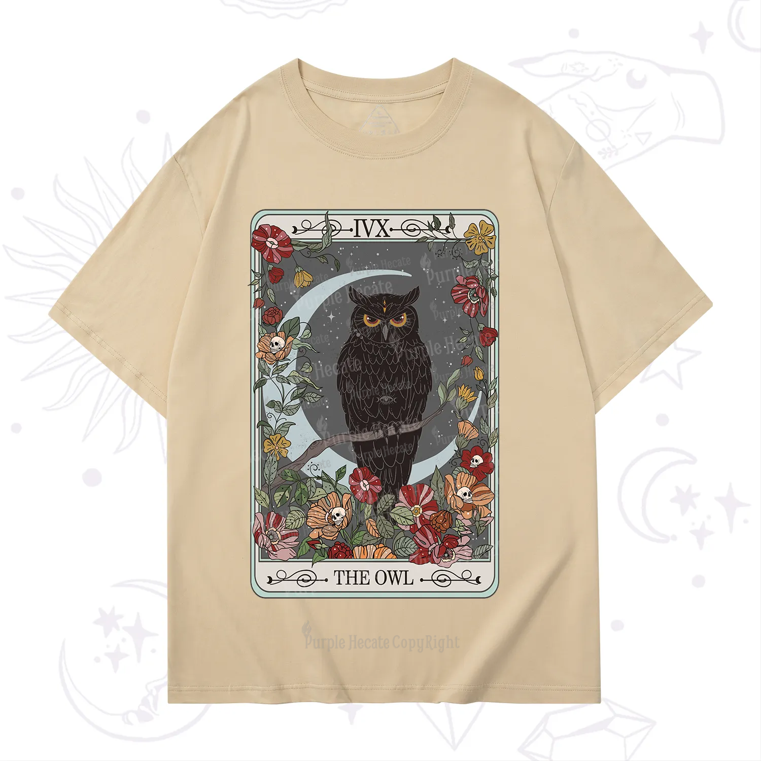 Purplehecate The Owl Tarot T-Shirt