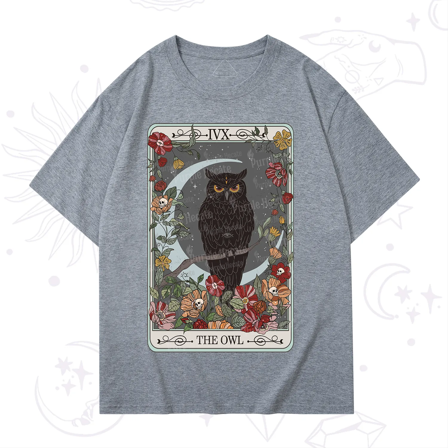 Purplehecate The Owl Tarot T-Shirt