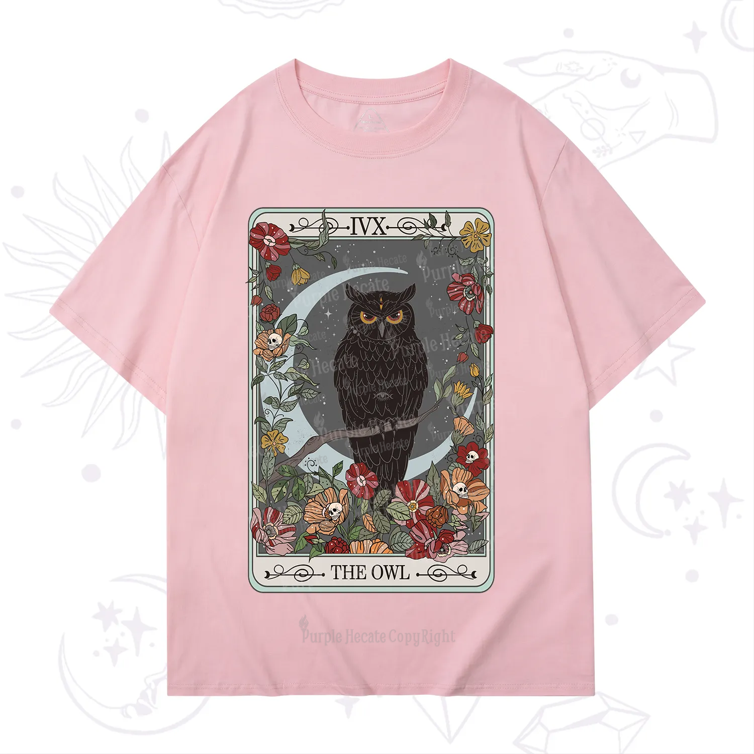 Purplehecate The Owl Tarot T-Shirt