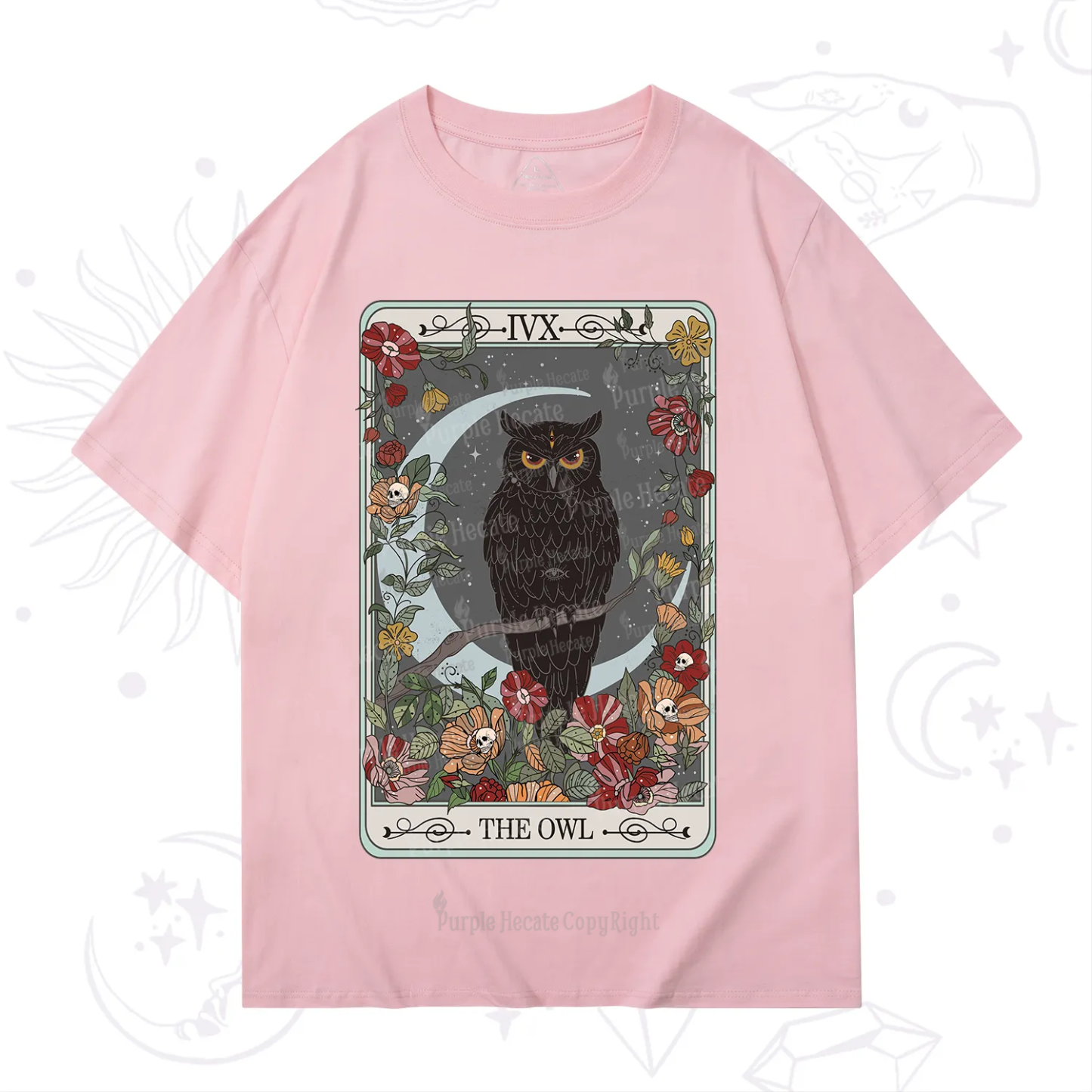 Purplehecate The Owl Tarot T-Shirt