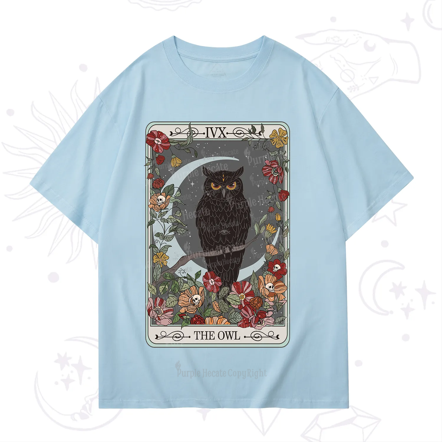 Purplehecate The Owl Tarot T-Shirt